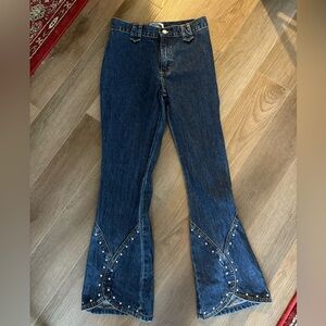 Women's Blue Flared Jeans